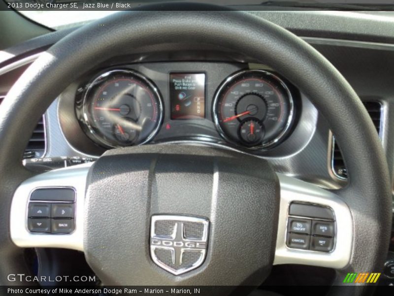 Jazz Blue / Black 2013 Dodge Charger SE