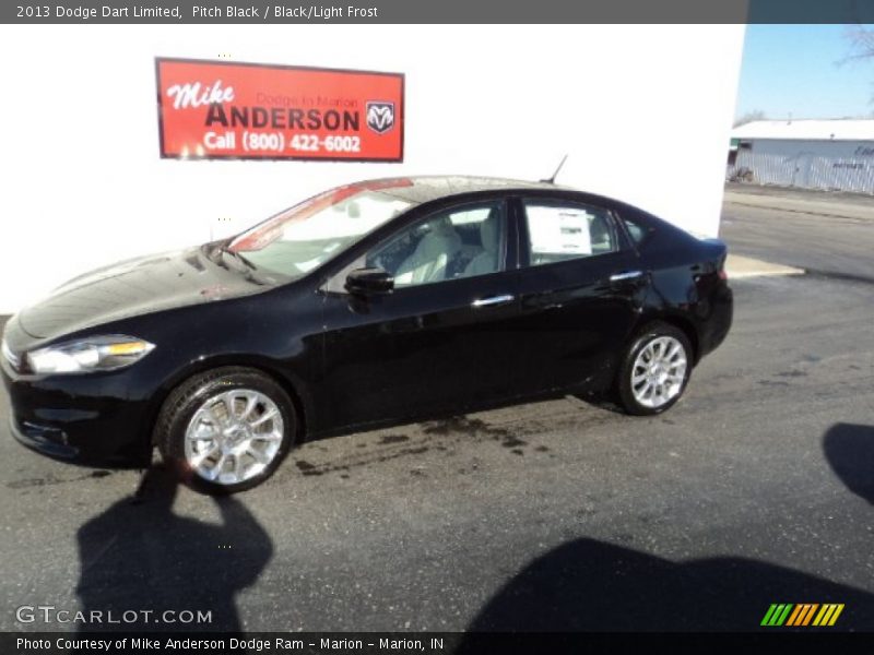 Pitch Black / Black/Light Frost 2013 Dodge Dart Limited