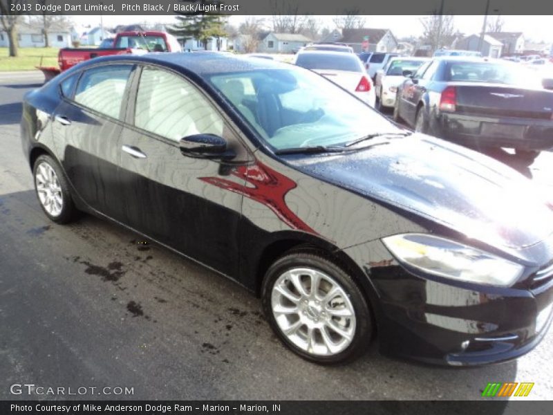 Pitch Black / Black/Light Frost 2013 Dodge Dart Limited