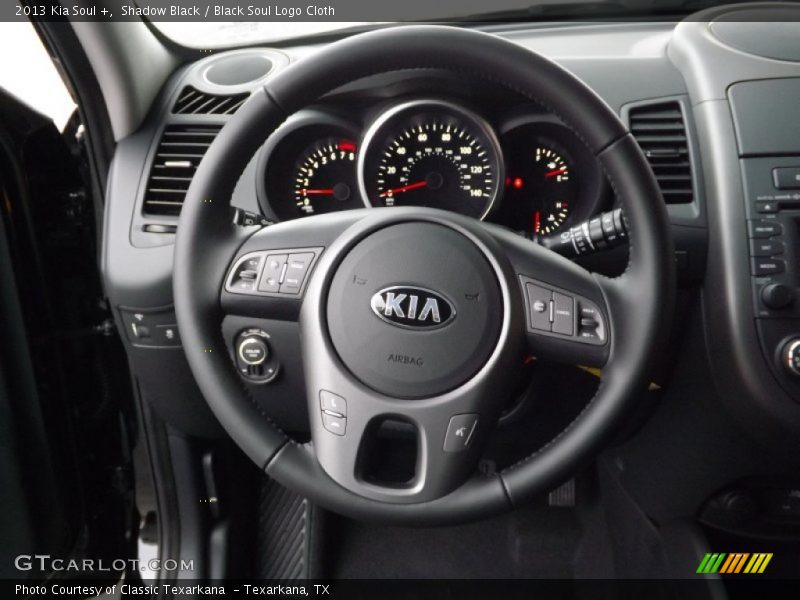 Shadow Black / Black Soul Logo Cloth 2013 Kia Soul +