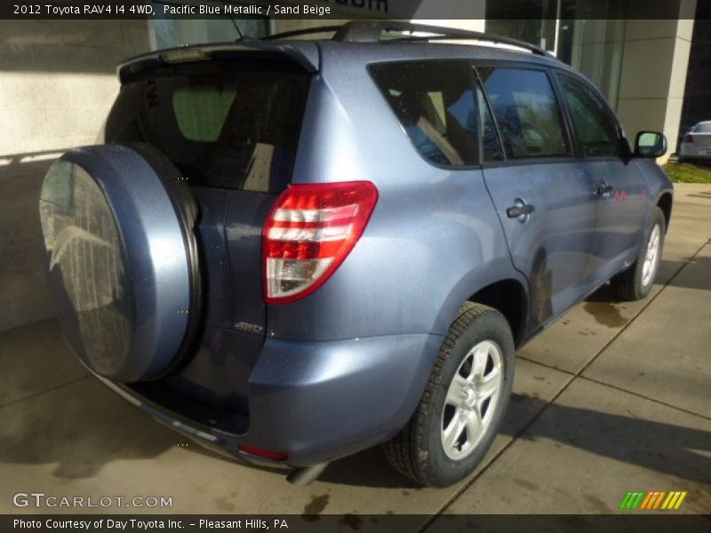Pacific Blue Metallic / Sand Beige 2012 Toyota RAV4 I4 4WD