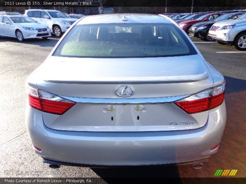 Silver Lining Metallic / Black 2013 Lexus ES 350