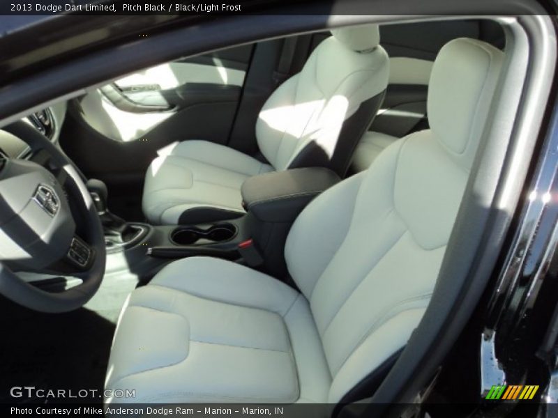 Pitch Black / Black/Light Frost 2013 Dodge Dart Limited