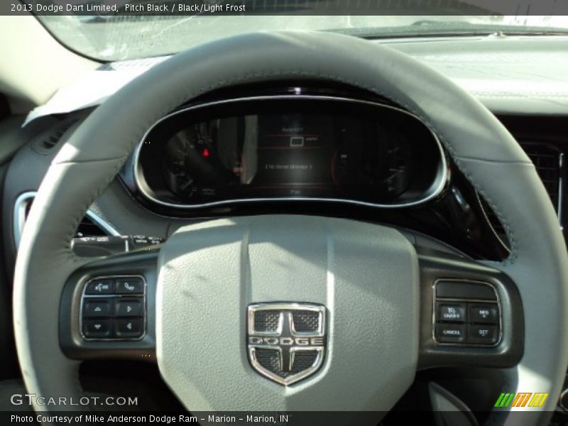 Pitch Black / Black/Light Frost 2013 Dodge Dart Limited