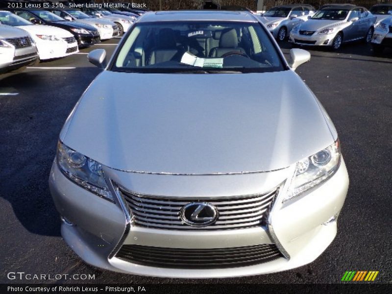 Silver Lining Metallic / Black 2013 Lexus ES 350