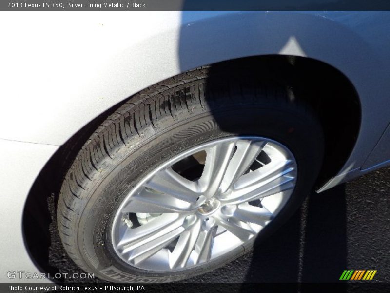 Silver Lining Metallic / Black 2013 Lexus ES 350