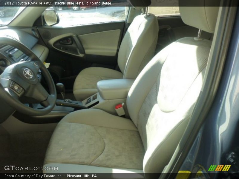 Pacific Blue Metallic / Sand Beige 2012 Toyota RAV4 I4 4WD