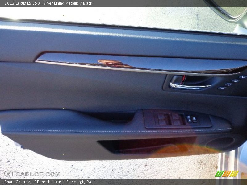 Silver Lining Metallic / Black 2013 Lexus ES 350