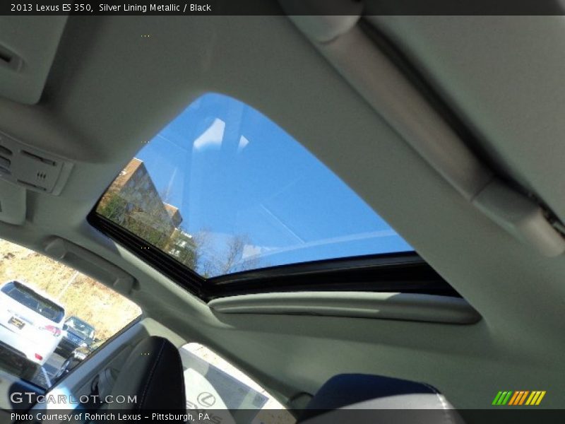 Silver Lining Metallic / Black 2013 Lexus ES 350