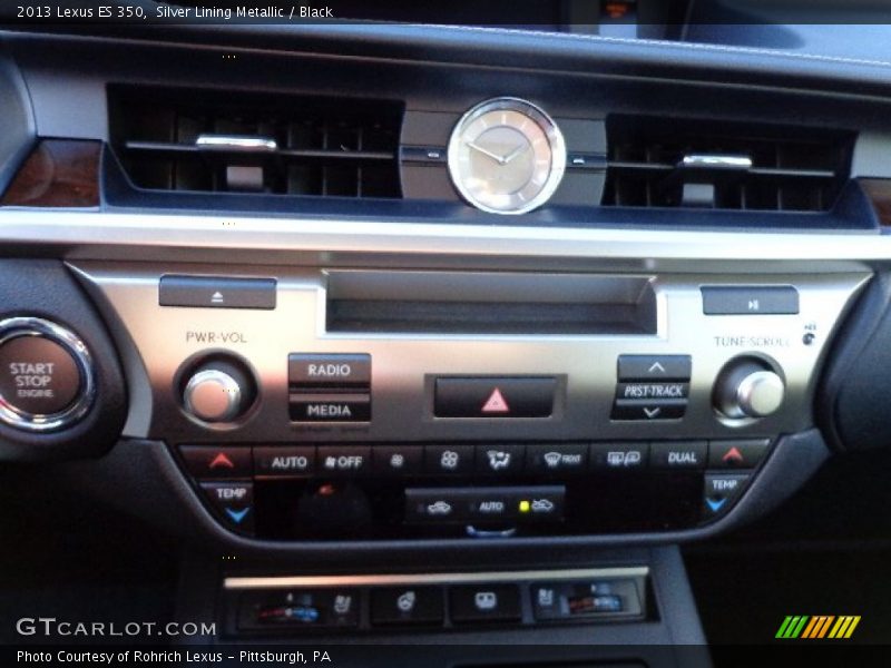 Silver Lining Metallic / Black 2013 Lexus ES 350