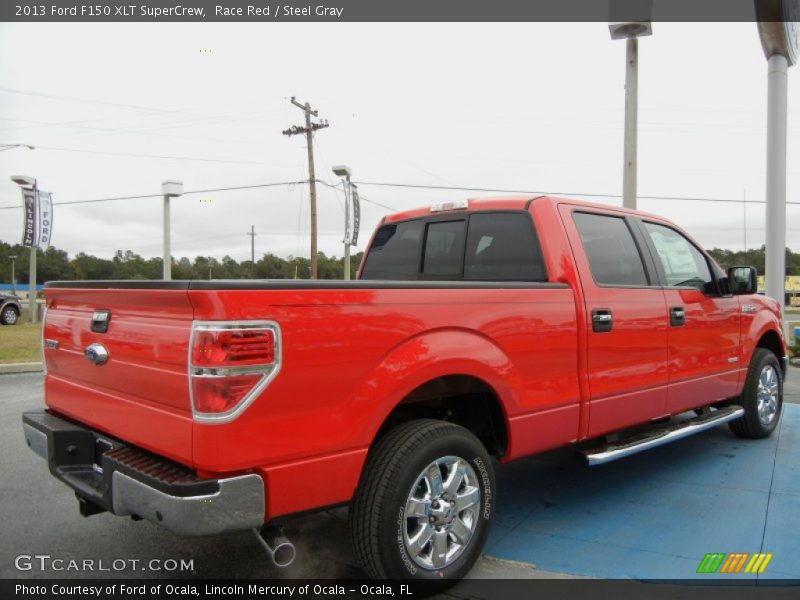 Race Red / Steel Gray 2013 Ford F150 XLT SuperCrew