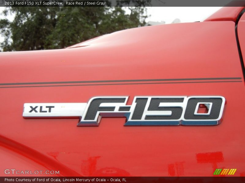 Race Red / Steel Gray 2013 Ford F150 XLT SuperCrew