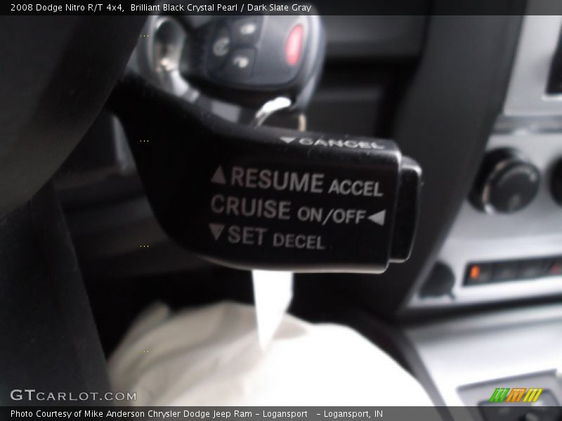 Brilliant Black Crystal Pearl / Dark Slate Gray 2008 Dodge Nitro R/T 4x4