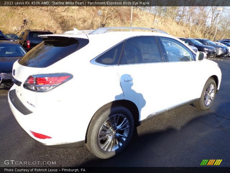 Starfire White Pearl / Parchment/Espresso Birds Eye Maple 2013 Lexus RX 450h AWD