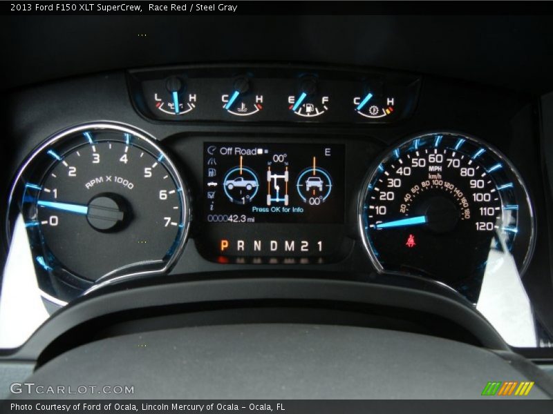 Race Red / Steel Gray 2013 Ford F150 XLT SuperCrew