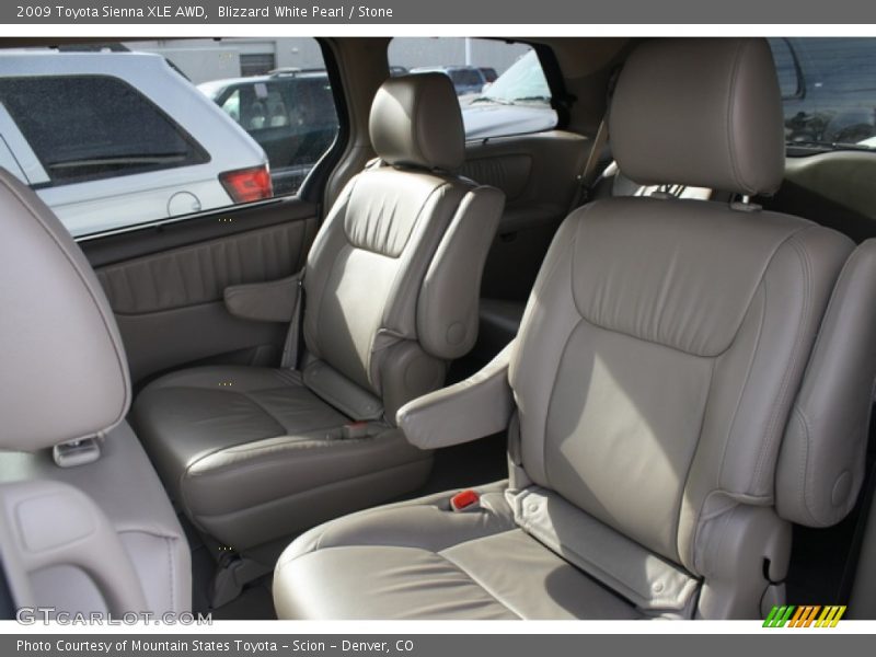 Blizzard White Pearl / Stone 2009 Toyota Sienna XLE AWD