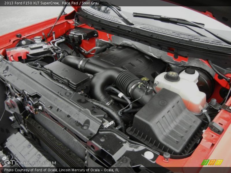 Race Red / Steel Gray 2013 Ford F150 XLT SuperCrew
