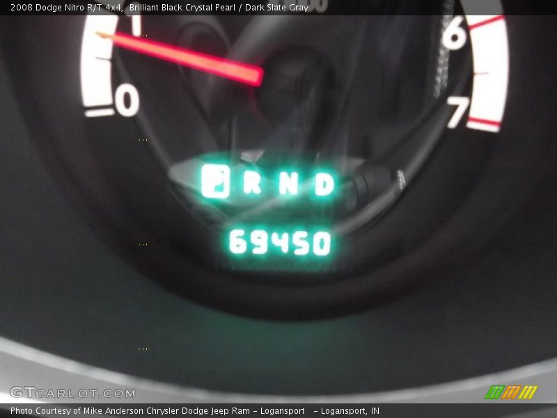 Brilliant Black Crystal Pearl / Dark Slate Gray 2008 Dodge Nitro R/T 4x4