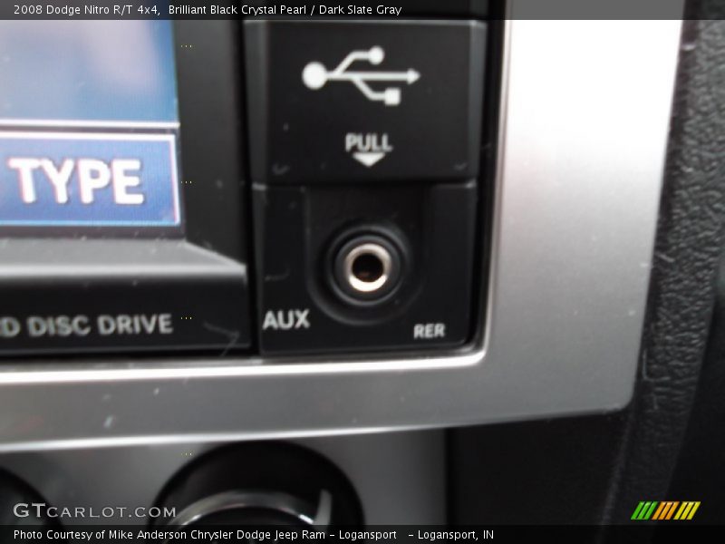 Brilliant Black Crystal Pearl / Dark Slate Gray 2008 Dodge Nitro R/T 4x4
