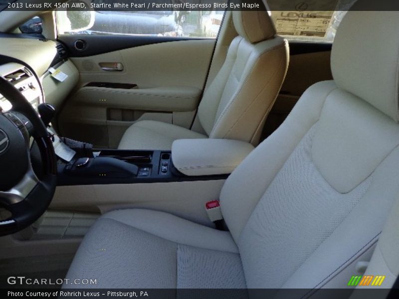 Starfire White Pearl / Parchment/Espresso Birds Eye Maple 2013 Lexus RX 450h AWD