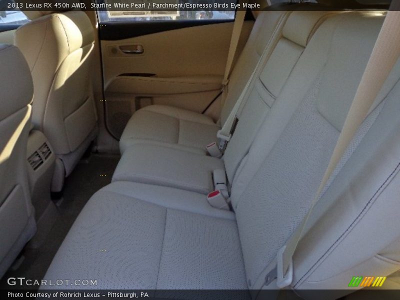 Starfire White Pearl / Parchment/Espresso Birds Eye Maple 2013 Lexus RX 450h AWD