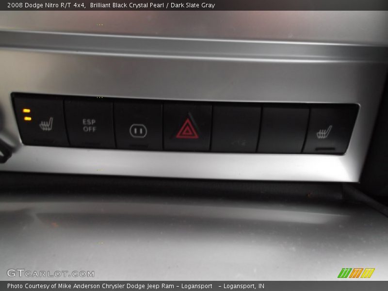 Brilliant Black Crystal Pearl / Dark Slate Gray 2008 Dodge Nitro R/T 4x4