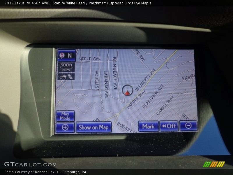 Starfire White Pearl / Parchment/Espresso Birds Eye Maple 2013 Lexus RX 450h AWD