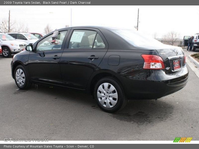 Black Sand Pearl / Dark Charcoal 2009 Toyota Yaris Sedan