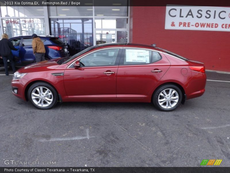 Remington Red / Beige 2013 Kia Optima EX
