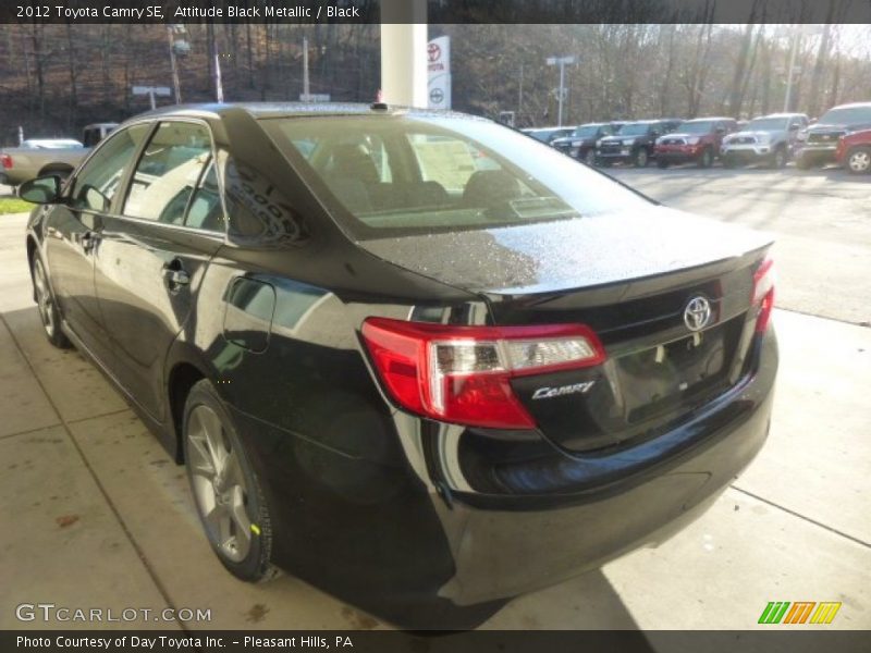 Attitude Black Metallic / Black 2012 Toyota Camry SE