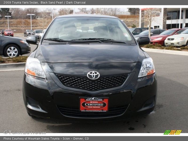 Black Sand Pearl / Dark Charcoal 2009 Toyota Yaris Sedan