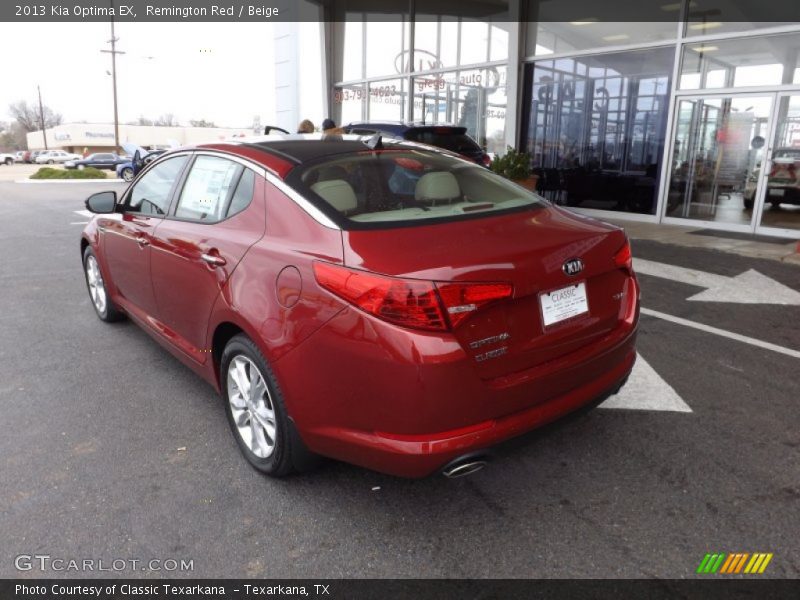 Remington Red / Beige 2013 Kia Optima EX