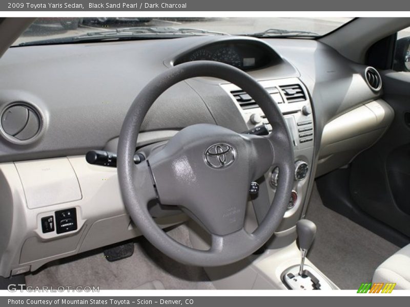 Black Sand Pearl / Dark Charcoal 2009 Toyota Yaris Sedan