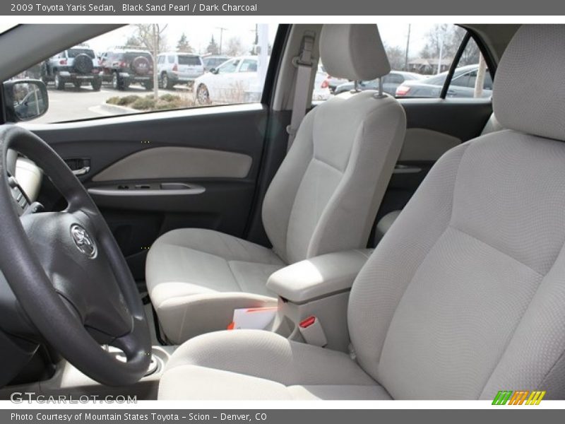 Black Sand Pearl / Dark Charcoal 2009 Toyota Yaris Sedan