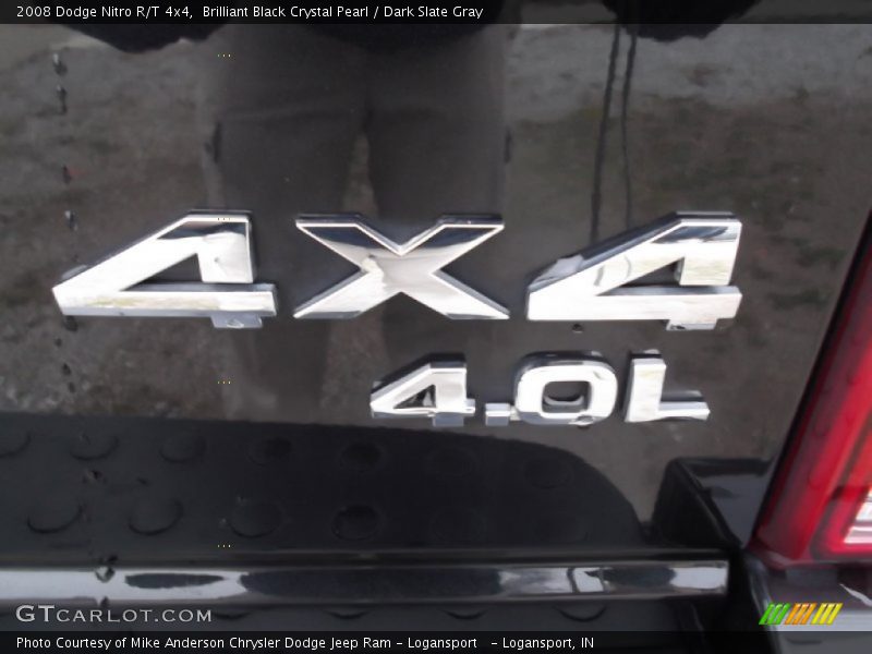 Brilliant Black Crystal Pearl / Dark Slate Gray 2008 Dodge Nitro R/T 4x4