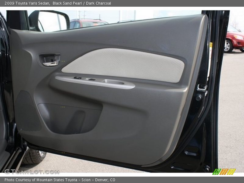 Black Sand Pearl / Dark Charcoal 2009 Toyota Yaris Sedan