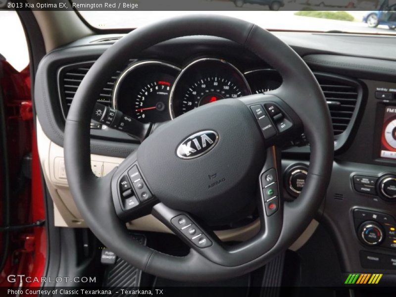 Remington Red / Beige 2013 Kia Optima EX