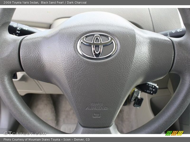 Black Sand Pearl / Dark Charcoal 2009 Toyota Yaris Sedan