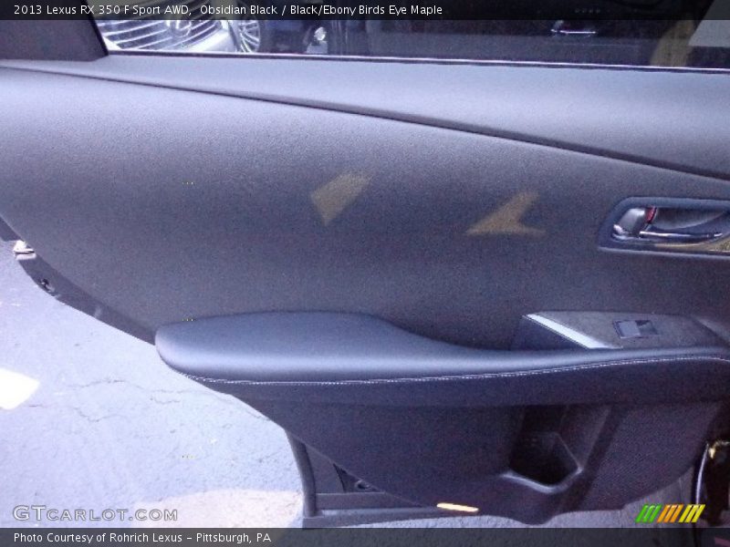 Obsidian Black / Black/Ebony Birds Eye Maple 2013 Lexus RX 350 F Sport AWD