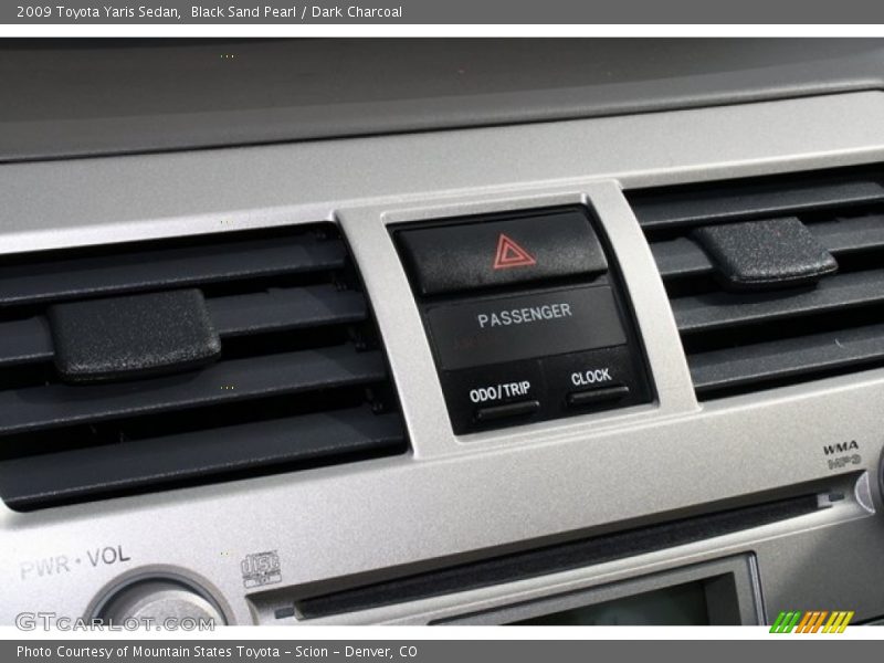 Black Sand Pearl / Dark Charcoal 2009 Toyota Yaris Sedan