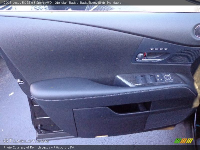 Obsidian Black / Black/Ebony Birds Eye Maple 2013 Lexus RX 350 F Sport AWD