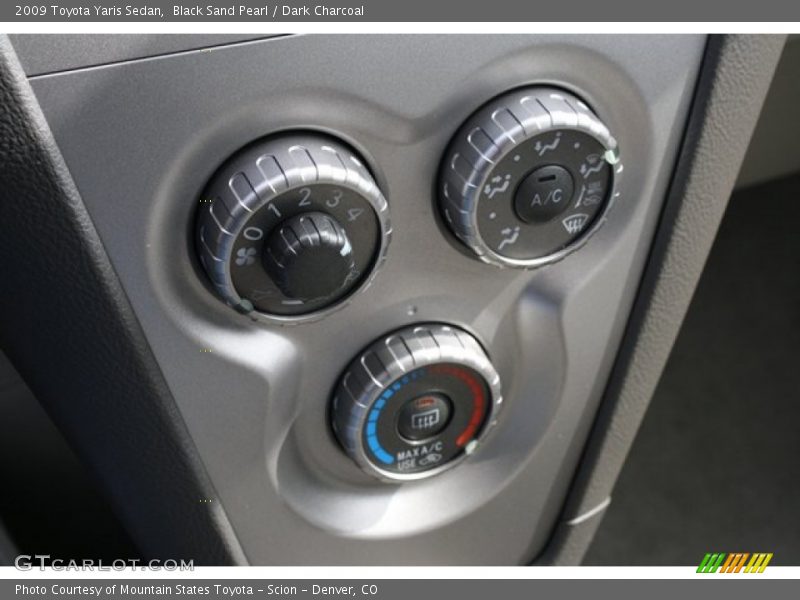Black Sand Pearl / Dark Charcoal 2009 Toyota Yaris Sedan
