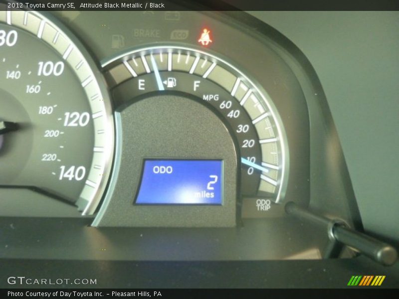 Attitude Black Metallic / Black 2012 Toyota Camry SE