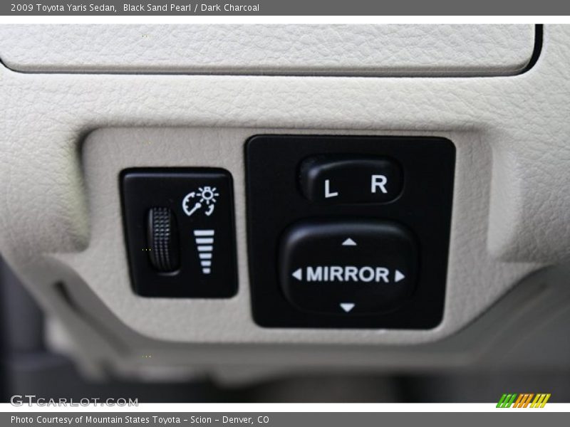 Black Sand Pearl / Dark Charcoal 2009 Toyota Yaris Sedan