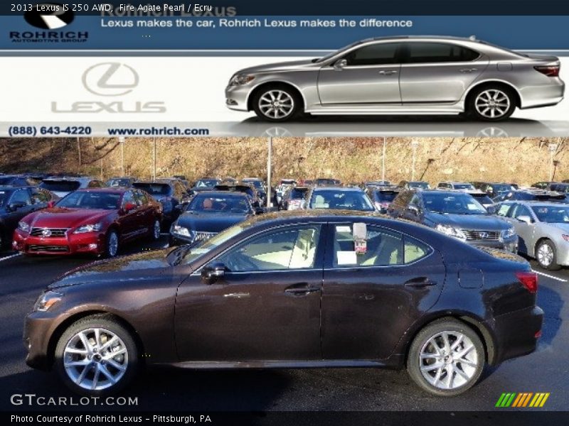 Fire Agate Pearl / Ecru 2013 Lexus IS 250 AWD