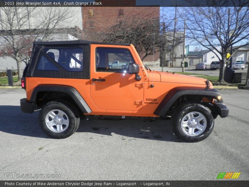 Crush Orange / Black 2013 Jeep Wrangler Sport 4x4