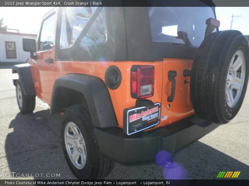 Crush Orange / Black 2013 Jeep Wrangler Sport 4x4