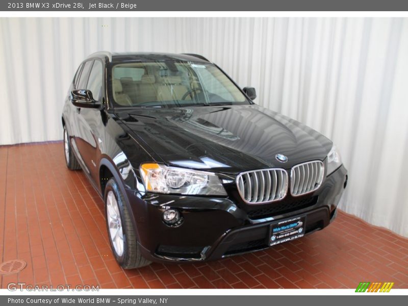 Jet Black / Beige 2013 BMW X3 xDrive 28i