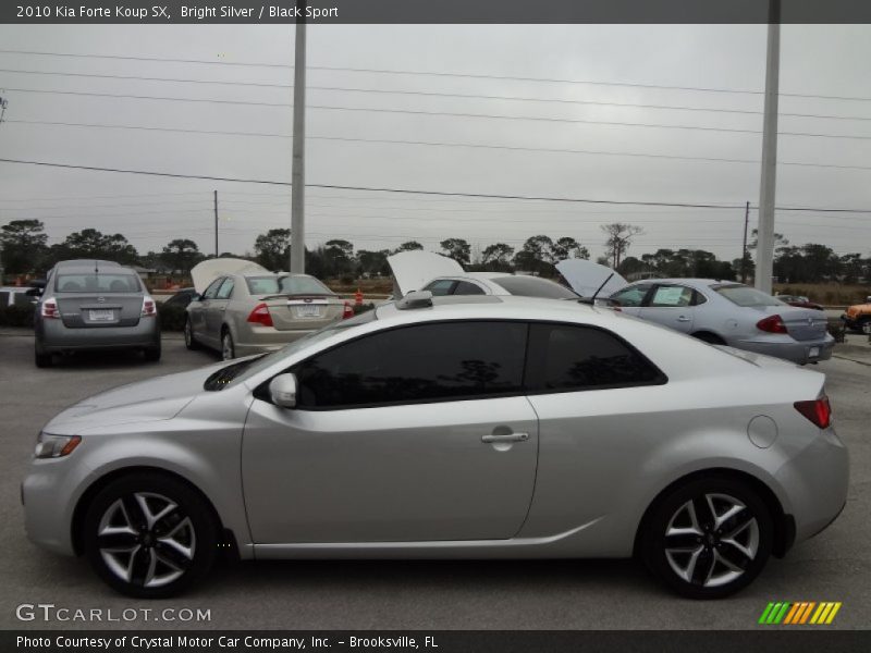Bright Silver / Black Sport 2010 Kia Forte Koup SX