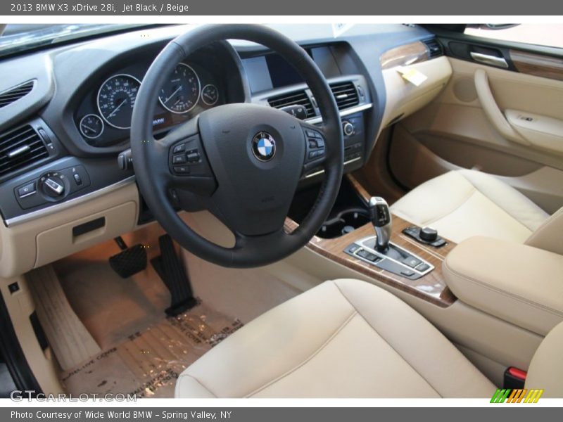 Jet Black / Beige 2013 BMW X3 xDrive 28i